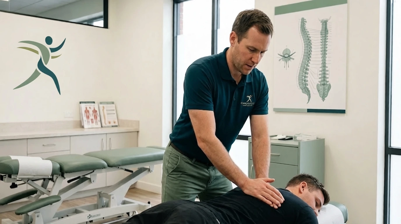 Chiropraticien ajustant un patient